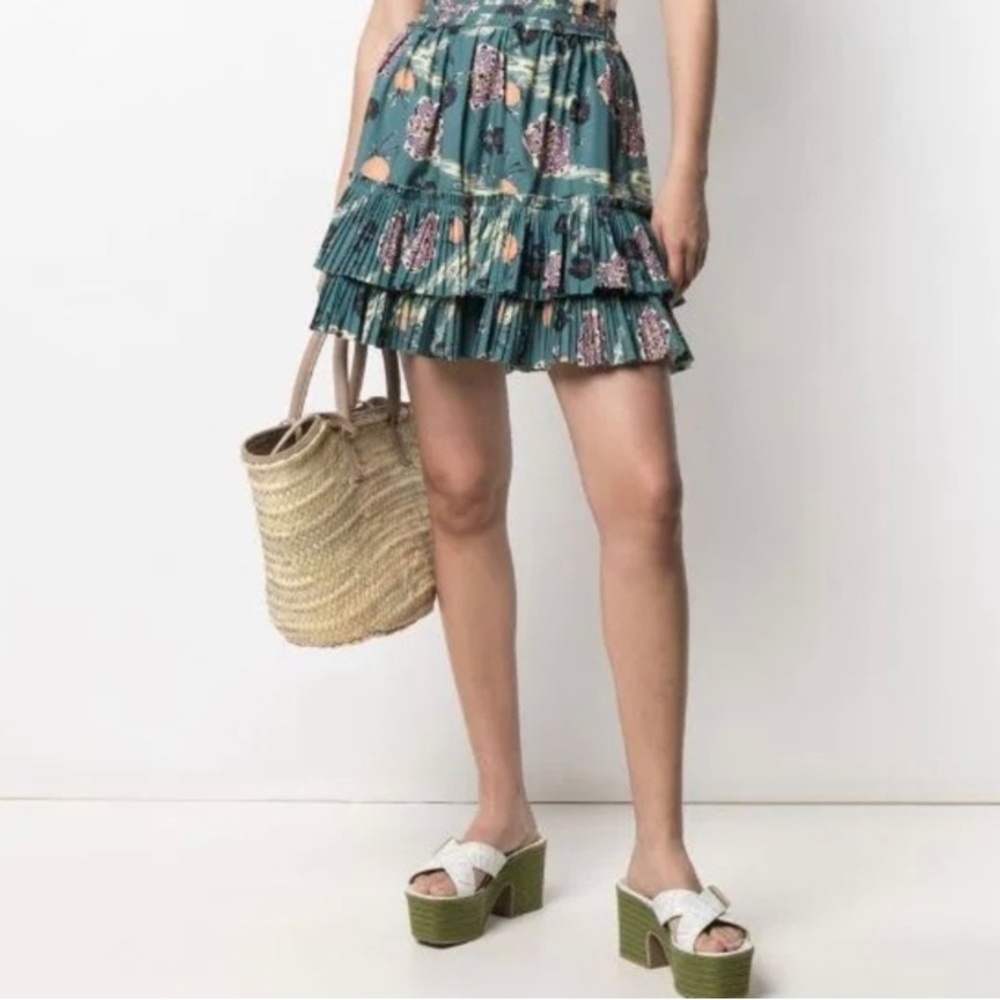 Ulla Johnson Leela‎ Skirt in river green 8